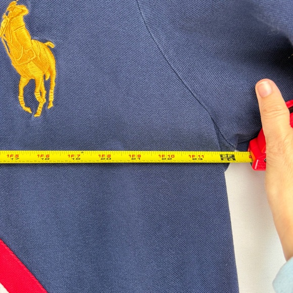 Polo Ralph Lauren Shirt Mens XL Big Pony Crest Classic Fit Red White Blue - Picture 8 of 14